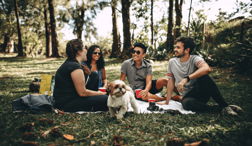 friends at the park