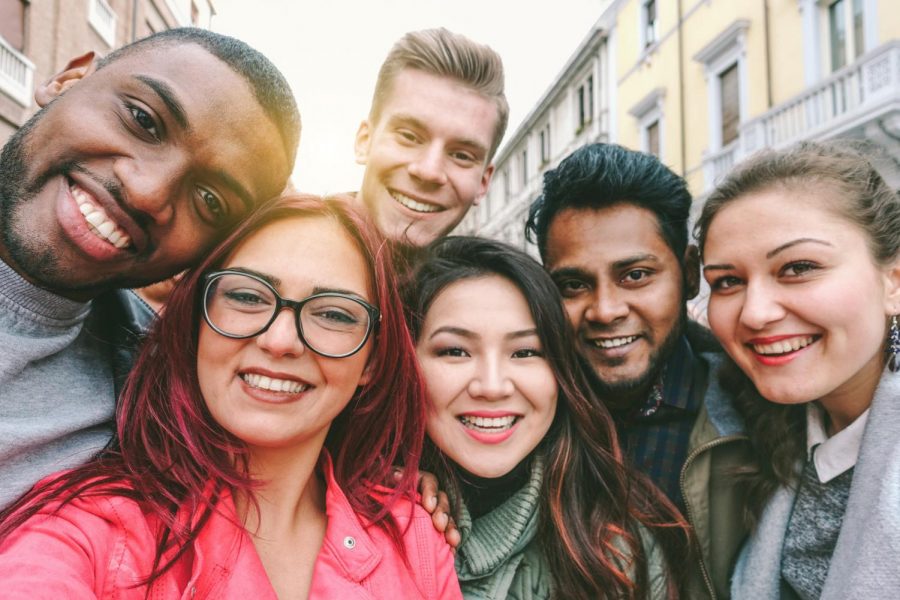 friends selfie